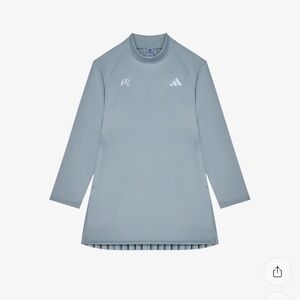 Malbon Adidas Youth Light Gray Long Sleeve Dress